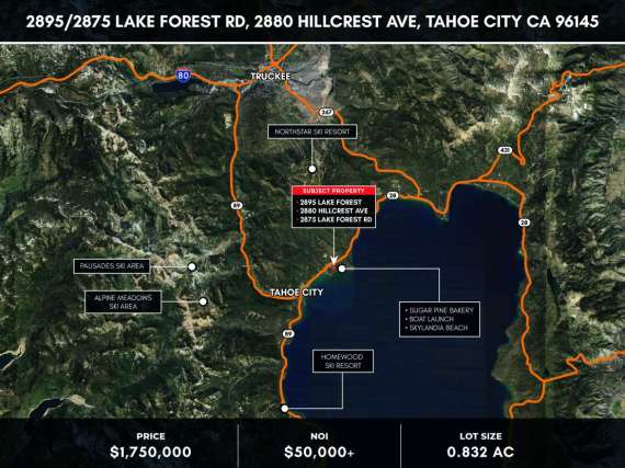 Commercial Property in Tahoe City’s Lake Forest Community  See Location + Allowed Uses